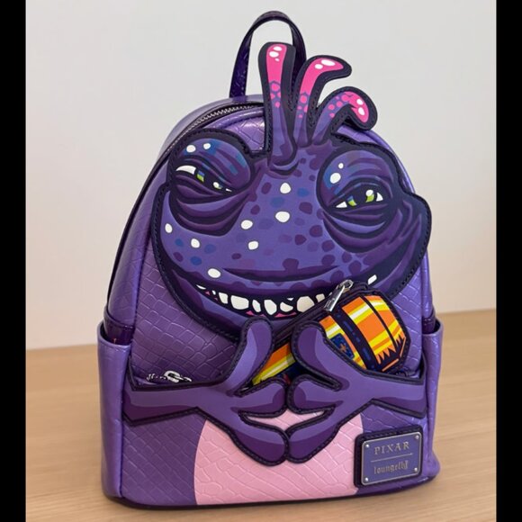Loungefly Handbags - Loungefly Monsters Inc Randall Boggs Cosplay Mini Backpack